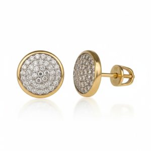 Обеци с диаманти